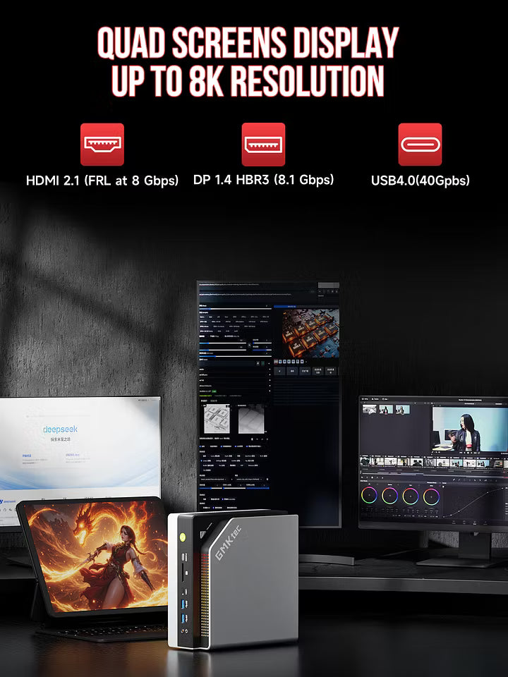 GMKtec EVO-X2 AI Mini PC AMD Ryzen™ AI Max+ 395