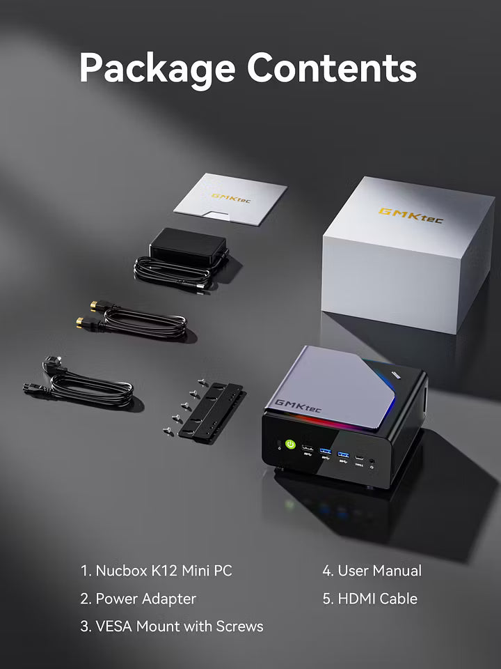 GMKtec K12 Mini PC AMD Ryzen™ 7 H 255