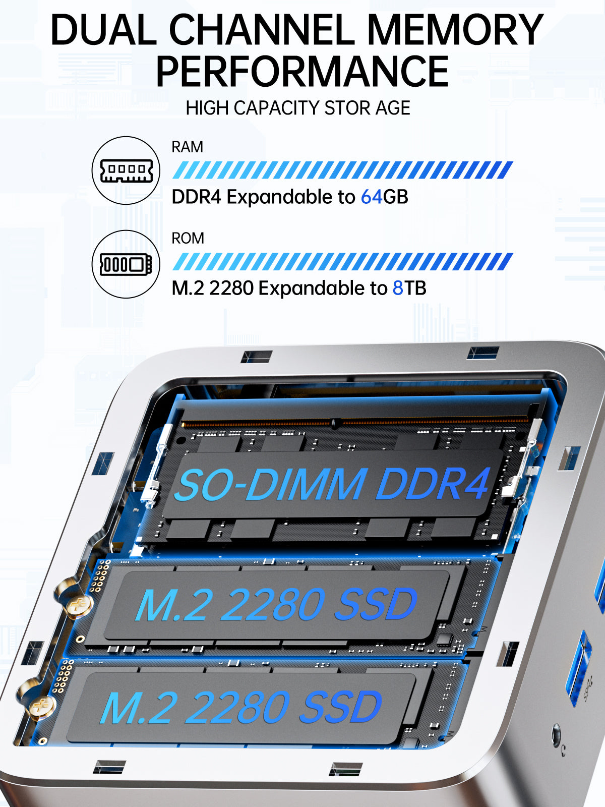 GMKtec G10 Mini PC AMD Ryzen™ 5 3500U