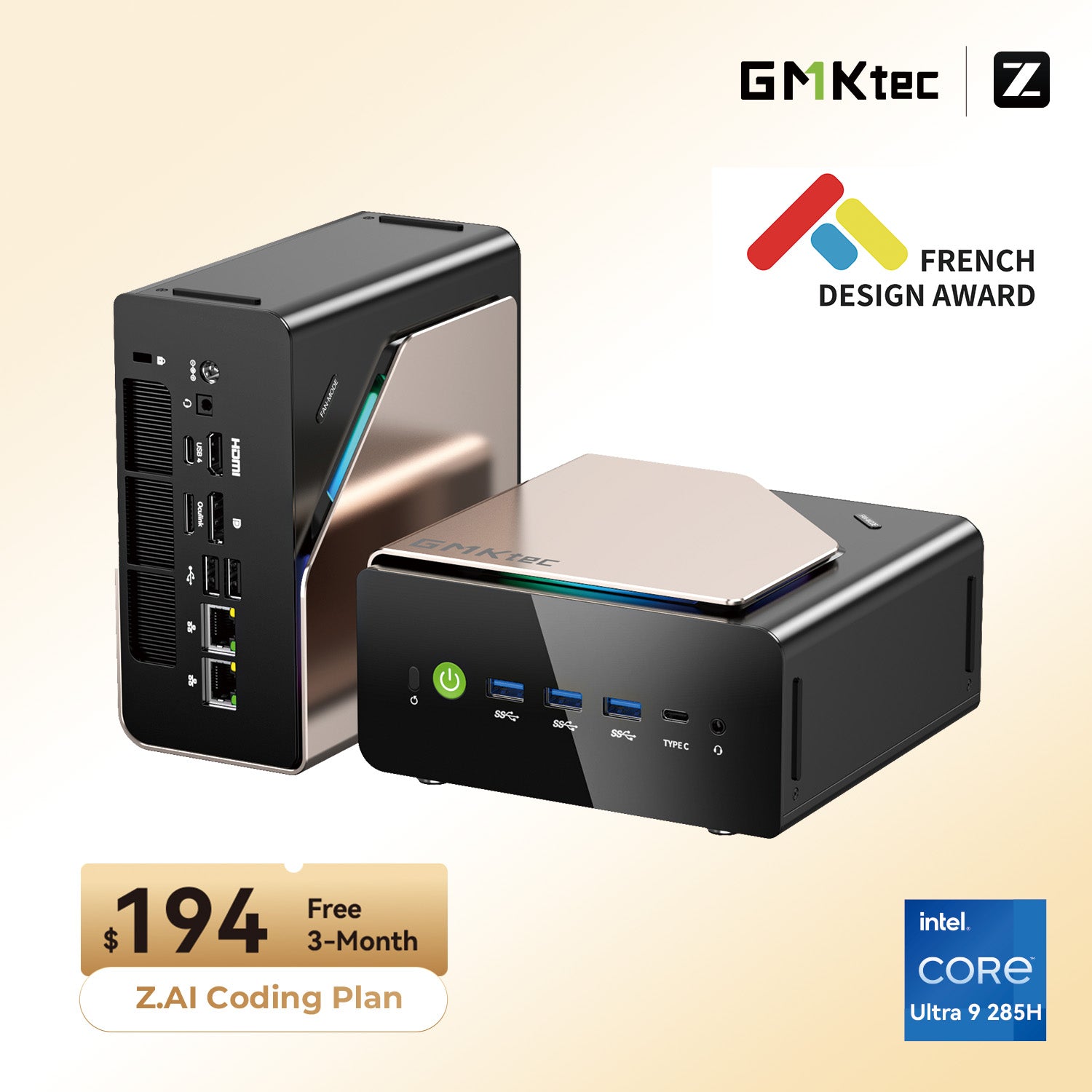 GMKtec EVO-T1 AI Mini PC Intel® Core™ Ultra 9 285H