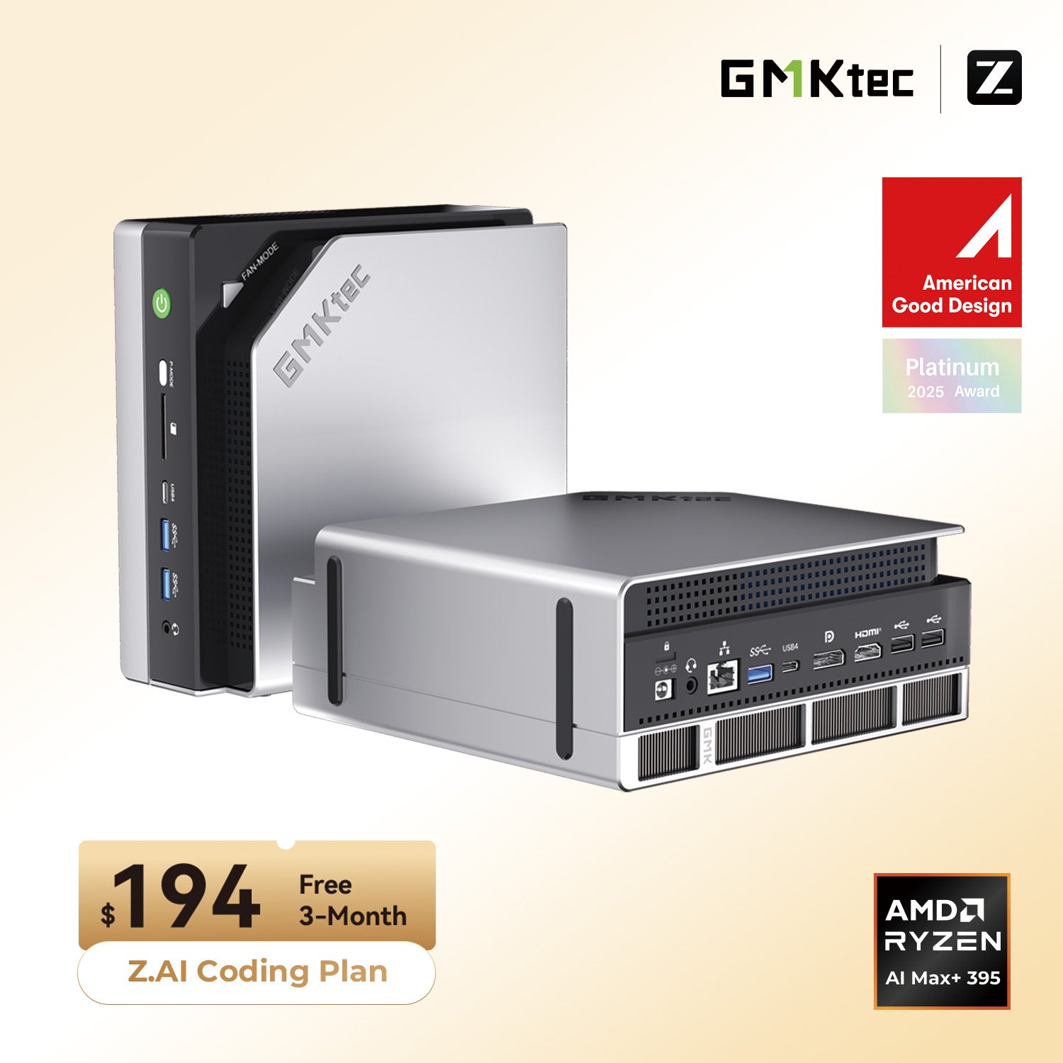 GMKtec EVO-X2 AI Mini PC AMD Ryzen™ AI Max+ 395